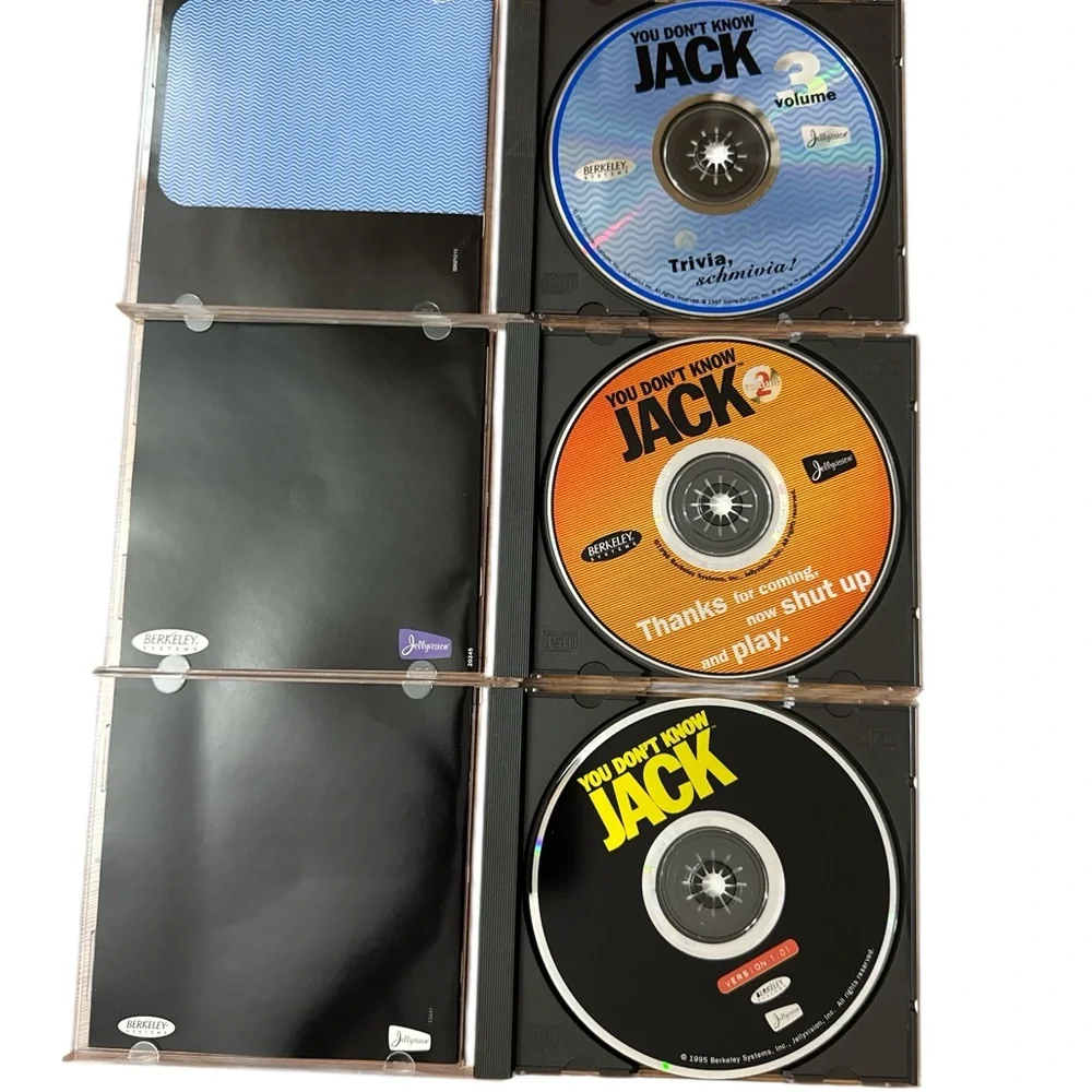 You Don't Know Jack Video‎ Game Lot PC Bundle Volumes 1-3 Computer Games